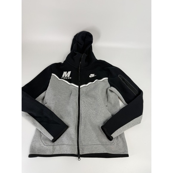 Missouri Tigers Mizzou Nike Tech Jacket Size Medium M Grey Black M Logo